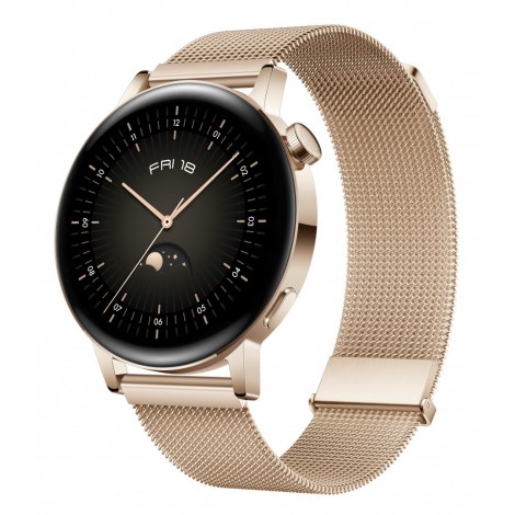 Huawei Watch GT | 3 | Smart watch | Stainless steel | 42 mm | Gold | Dustproof | Waterproof - 2